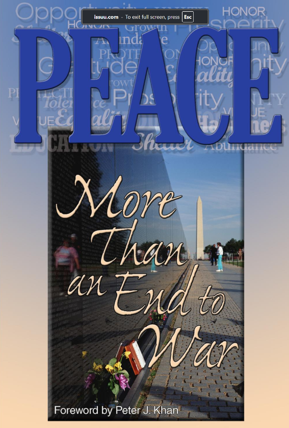 Peace: More Than and End to War