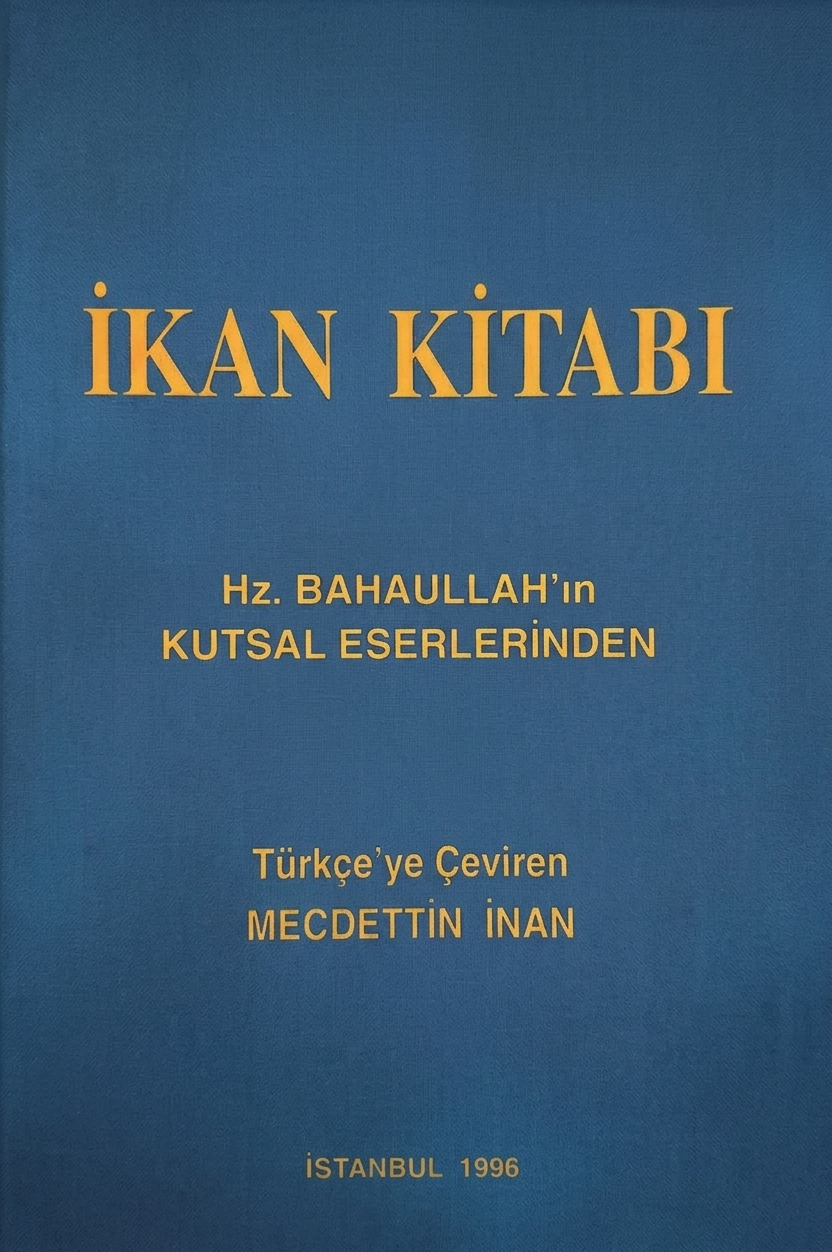 Turkish book cover image for the Kitab-i-iqan