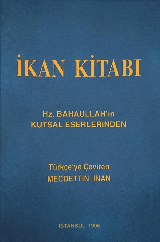 Turkish book cover image for the Kitab-i-iqan