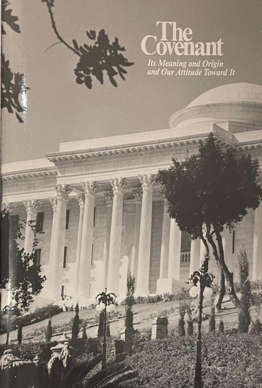 The Covenant - It's Meaning and Origin and Our Attitude Toward It